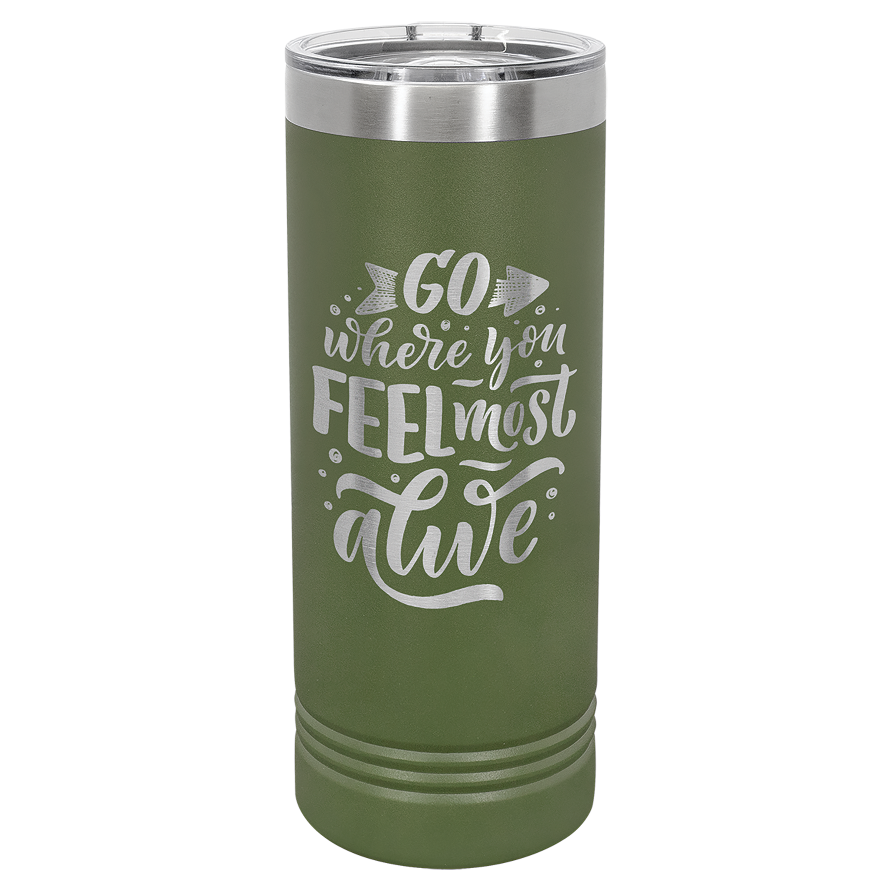 Custom Laser Engraved 22oz Skinny Tumbler by Polar Camel