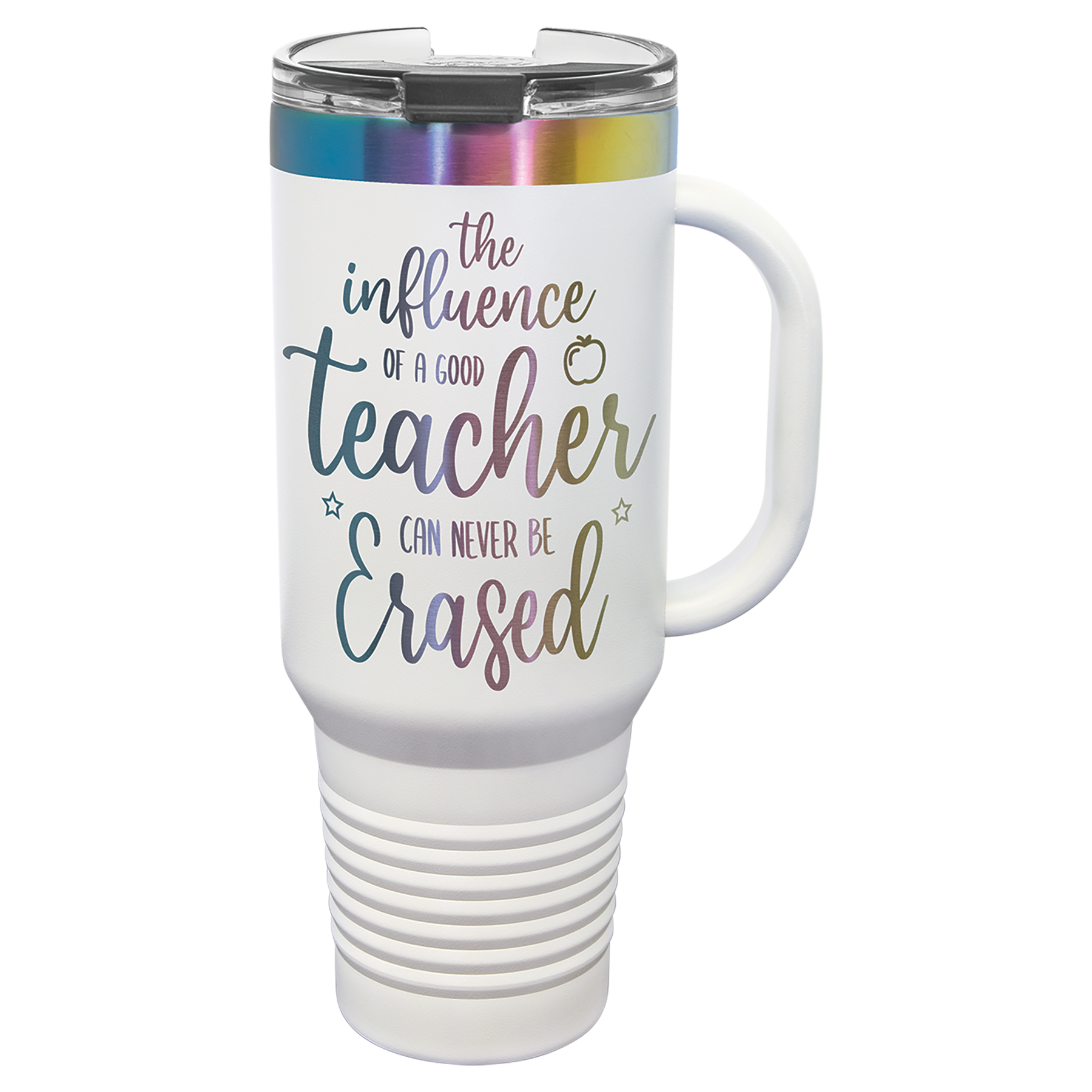 Polar Camel 40oz PRISM Travel Mug with Handle & Straw | Custom Laser Engraved