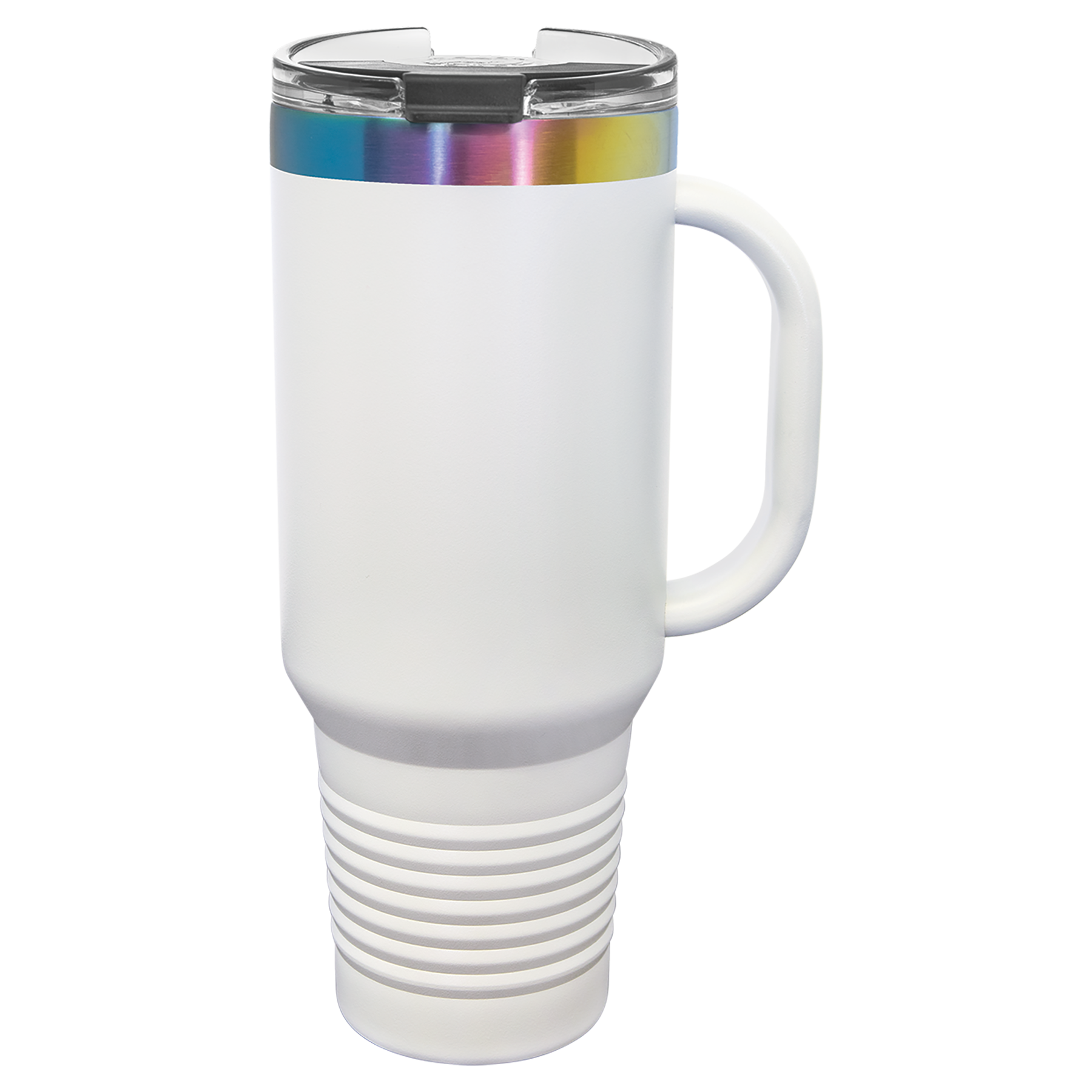 Polar Camel 40oz PRISM Travel Mug with Handle & Straw | Custom Laser Engraved