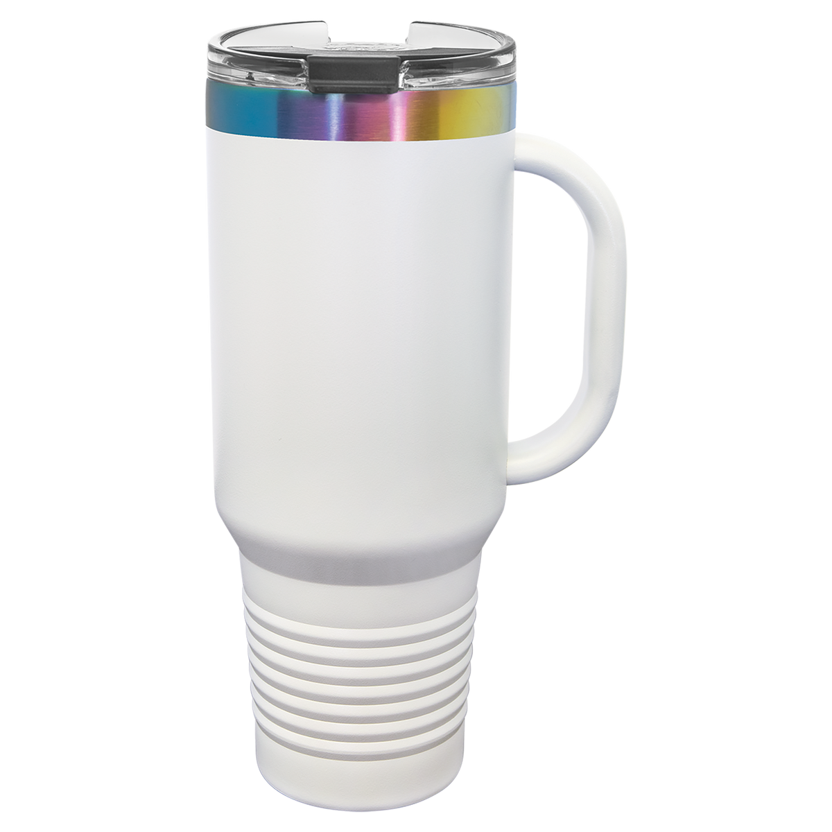 Polar Camel 40oz PRISM Travel Mug with Handle & Straw | Custom Laser Engraved