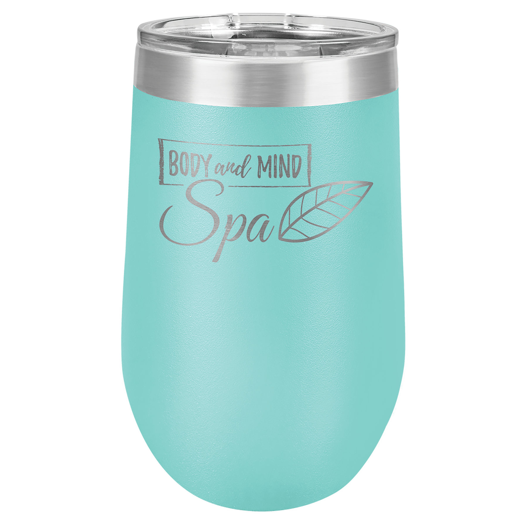 Custom Laser Engraved 16 oz Stemless Wine Glass by Polar Camel