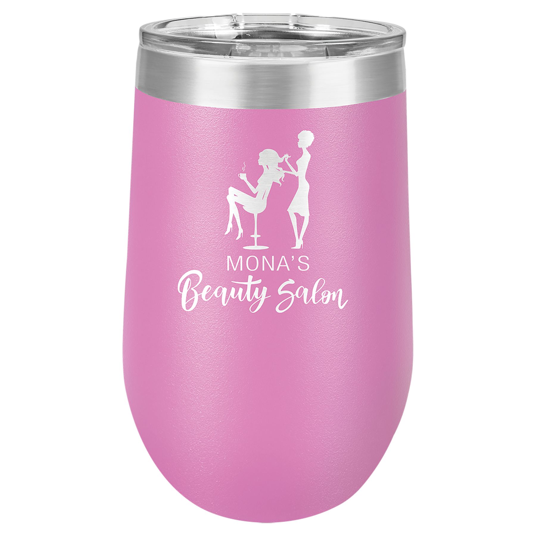 Custom Laser Engraved 16 oz Stemless Wine Glass by Polar Camel