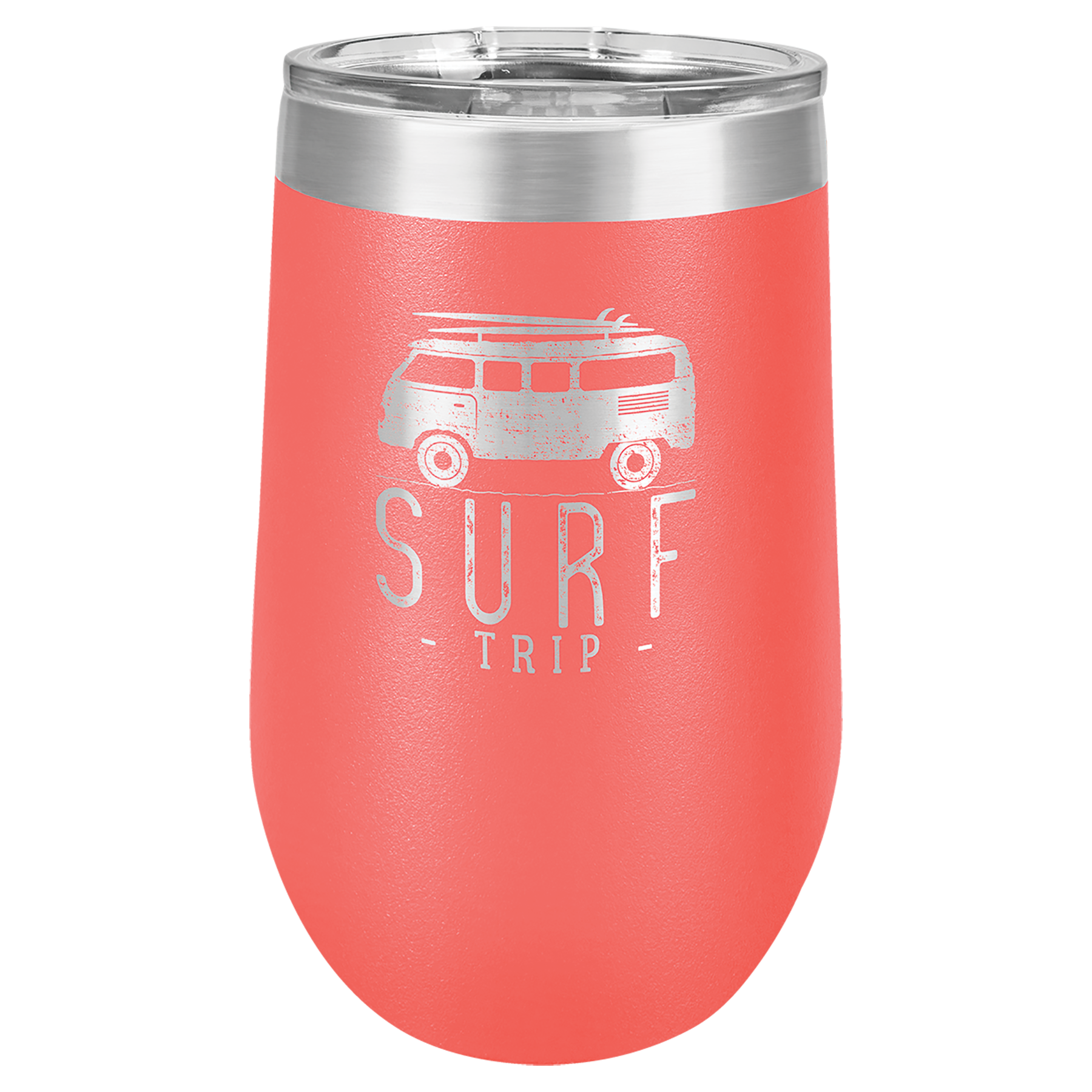 Custom Laser Engraved 16 oz Stemless Wine Glass by Polar Camel