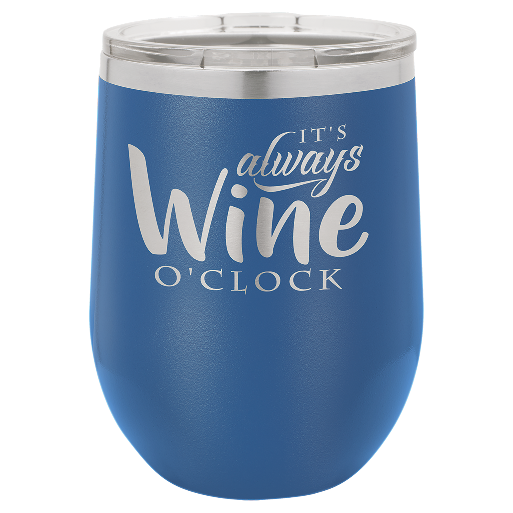 Custom Laser Engraved 12 oz Stemless Wine Glass by Polar Camel