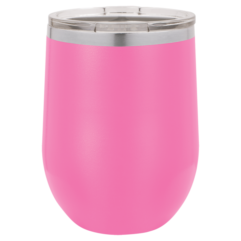 Custom Laser Engraved 12oz Stemless Wine Glass by Polar Camel