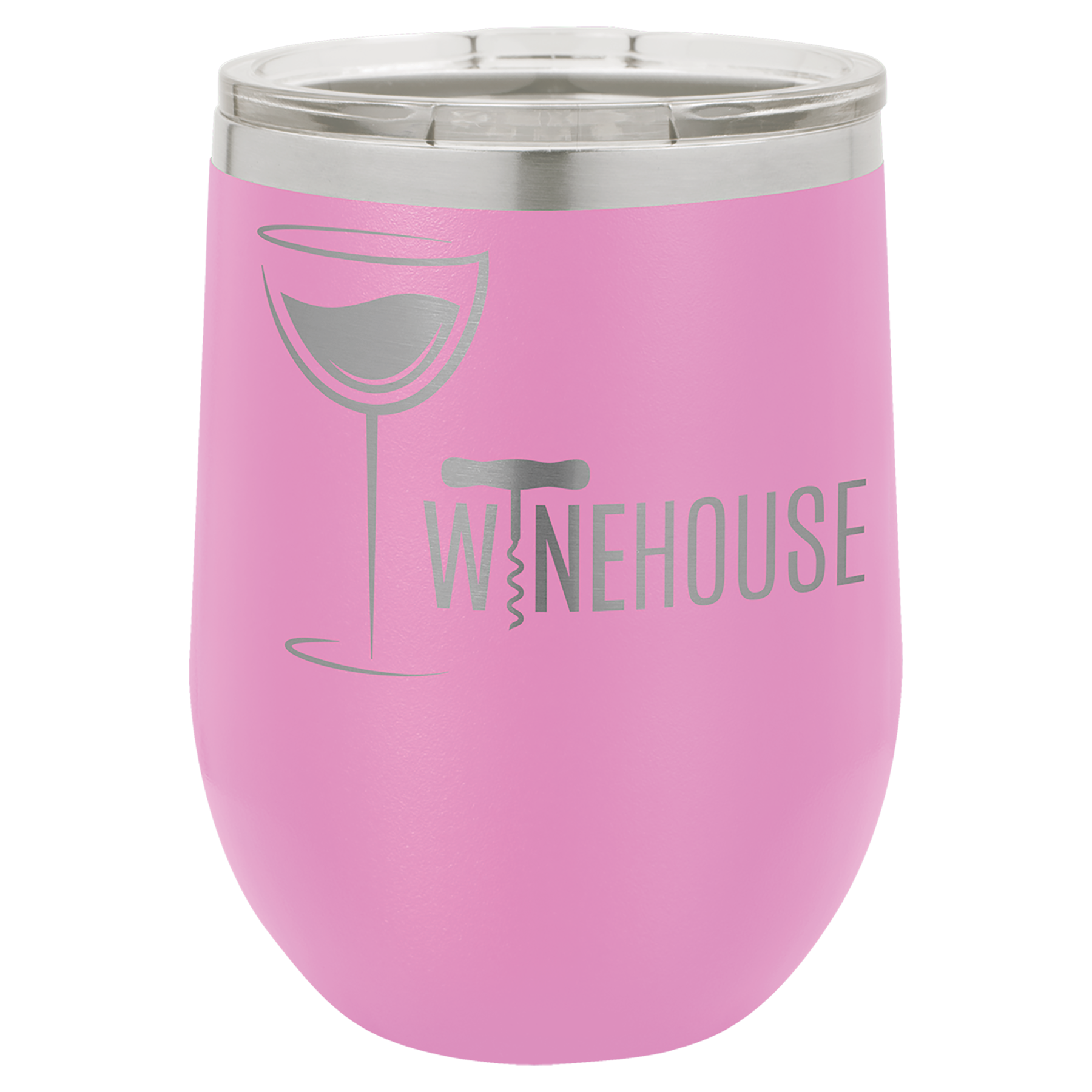 Custom Laser Engraved 12 oz Stemless Wine Glass by Polar Camel