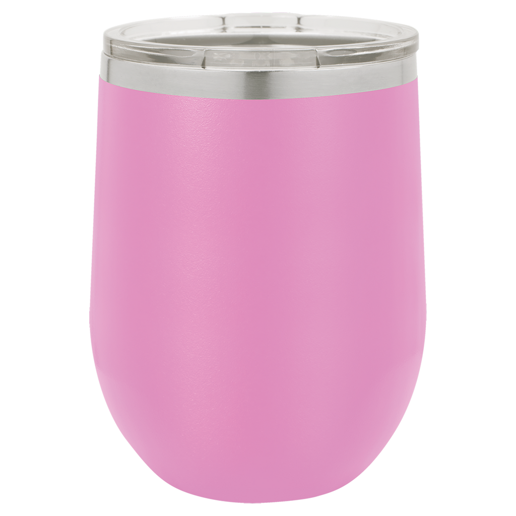 Custom Laser Engraved 12oz Stemless Wine Glass by Polar Camel
