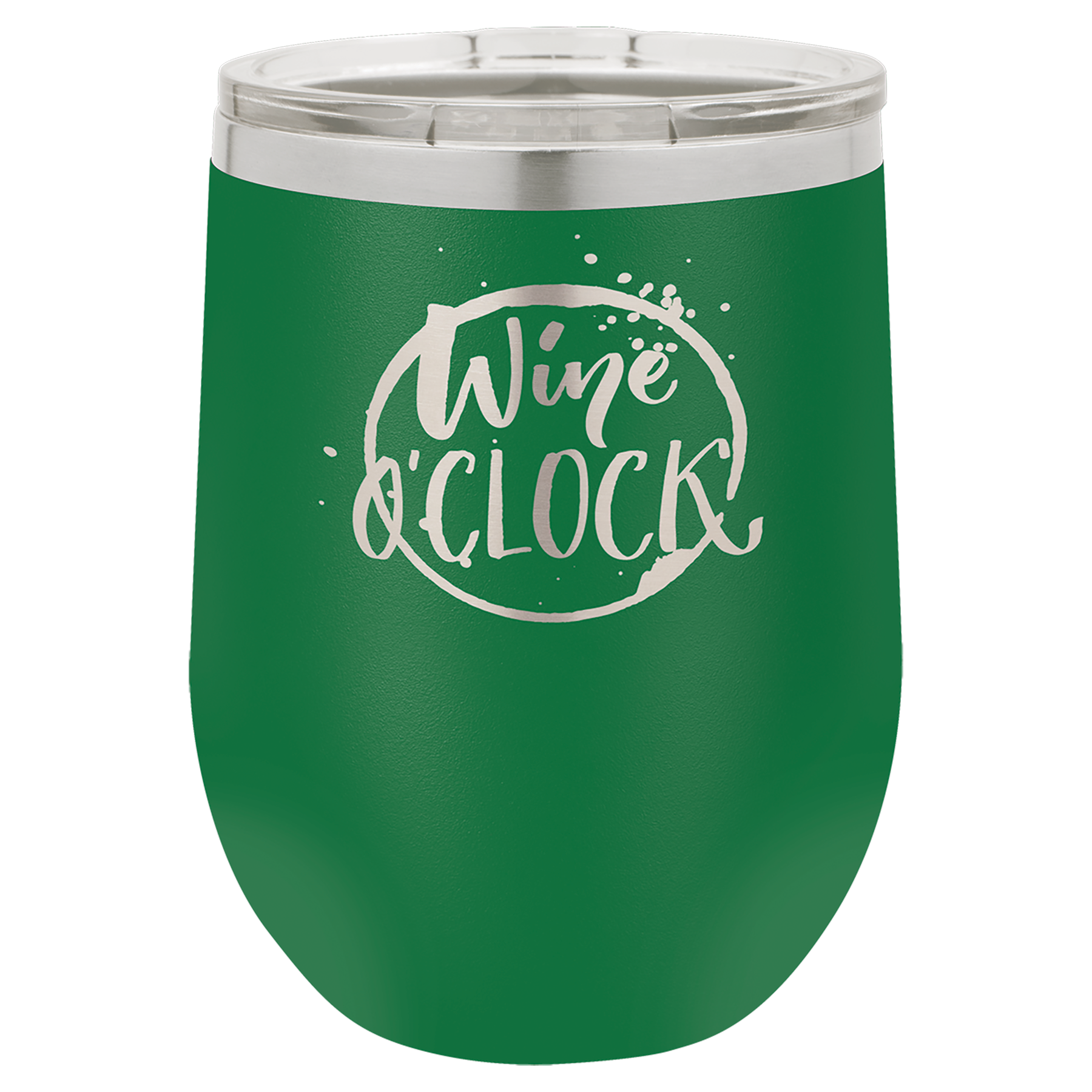 Custom Laser Engraved 12 oz Stemless Wine Glass by Polar Camel