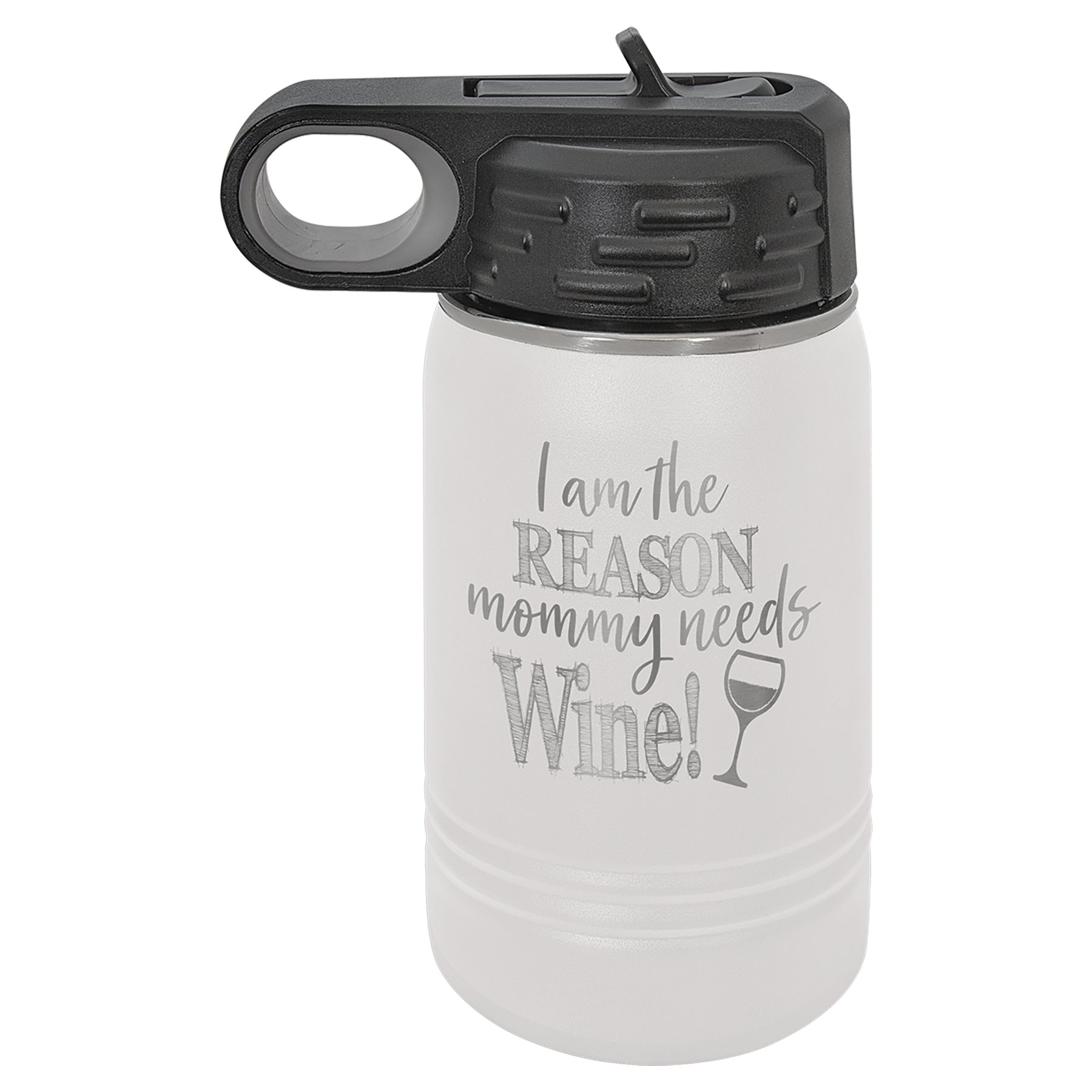 Custom Laser Engraved 12oz Compact Water Bottle by Polar Camel