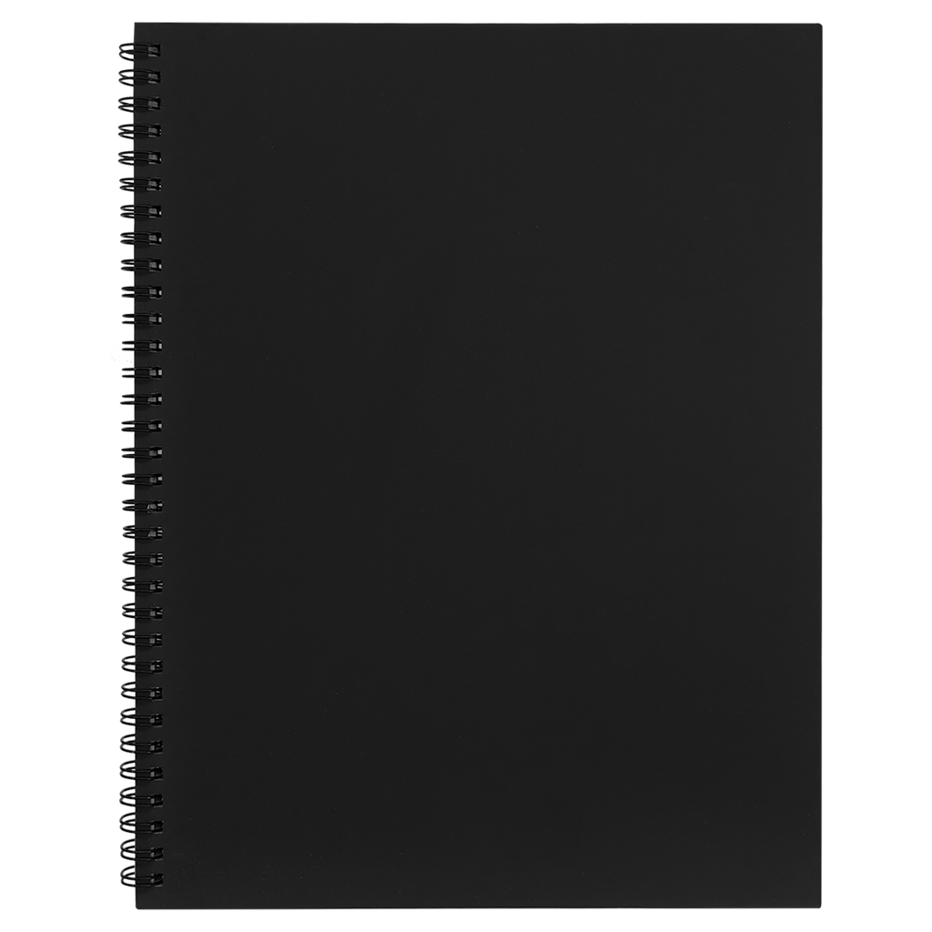 Custom Lazerburst 8.5" x 11" Spiral Notebook | Laser Engraved to Silver