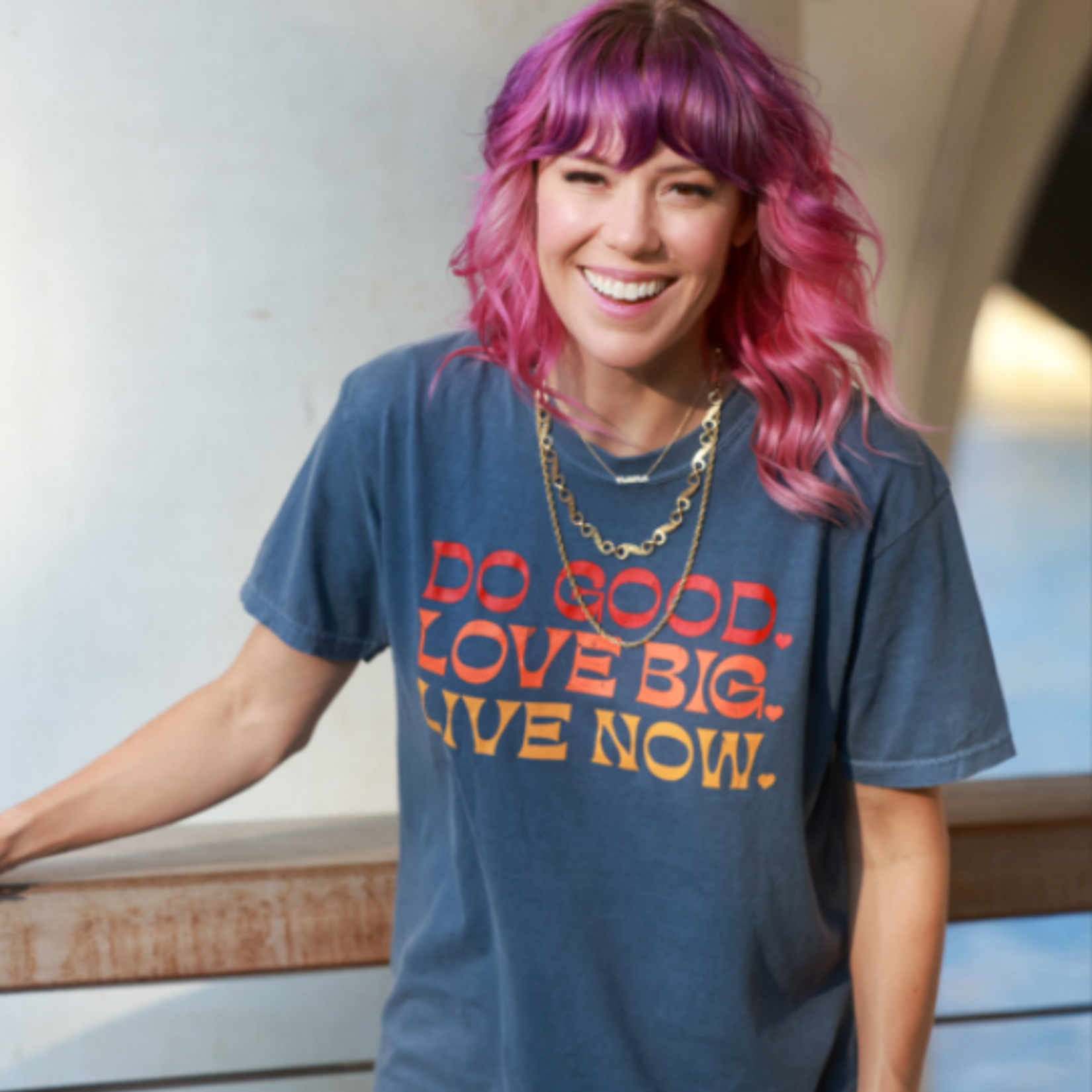 Do Good. Love Big. Live Now. Adult T-Shirt😊 Proceeds Benefitting YWCA Limited Edition