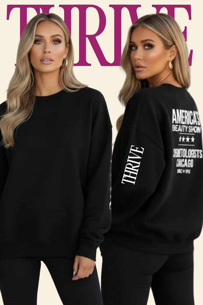 ABS Cosmetologists Chicago Thrive Editorial Edition Crew Neck ★★★★