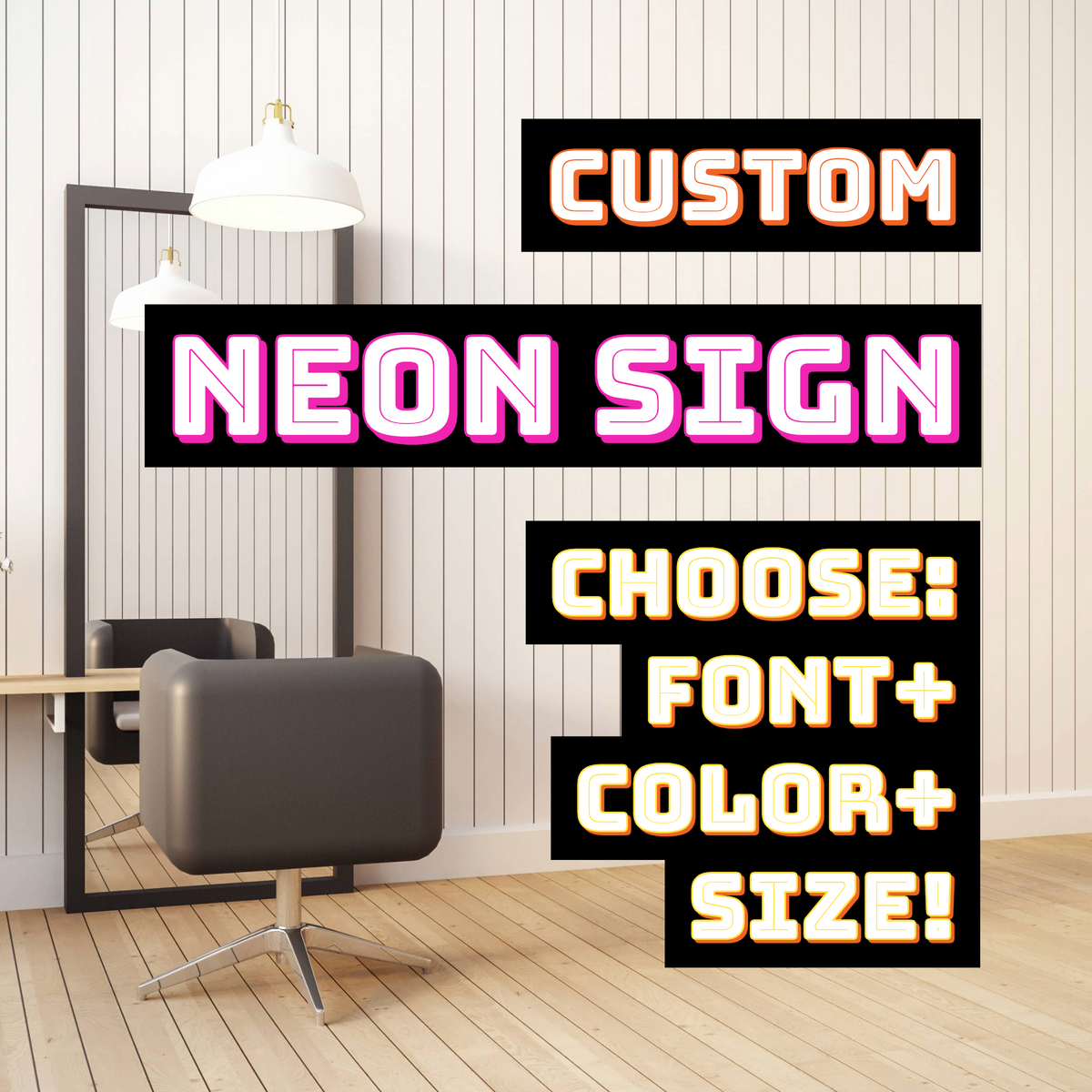 The Lit Edit Custom Neon🌈 The Branded Salon