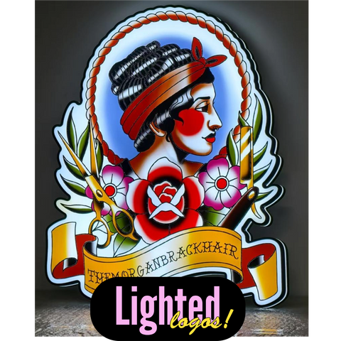 Die-Cut Logo Light Box – The Branded Salon Edition