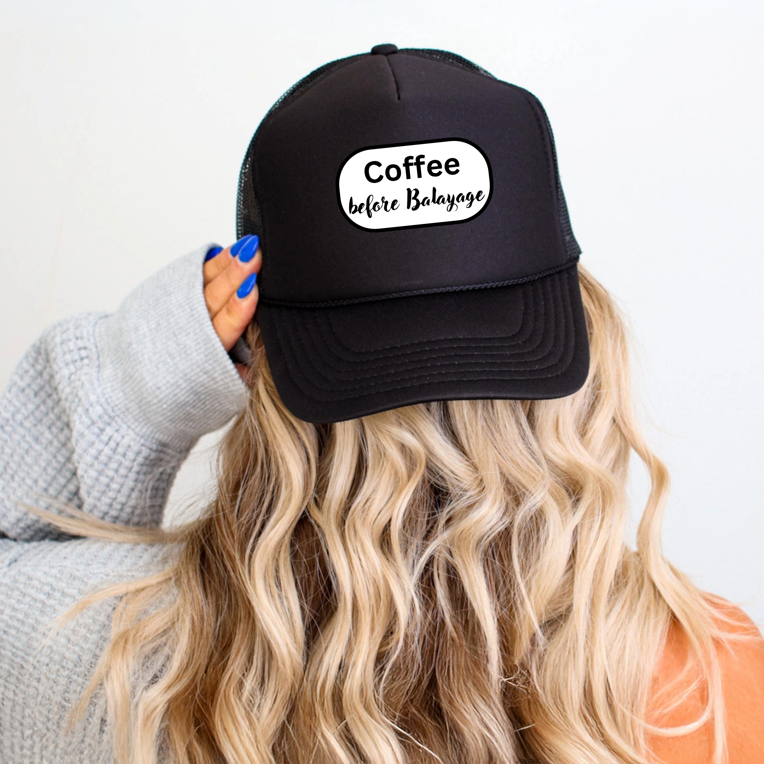 Coffee Before Balayage @sarahzstylz Foam Hat ☕⏰ - Preorder Product Ships week of Jan 27th