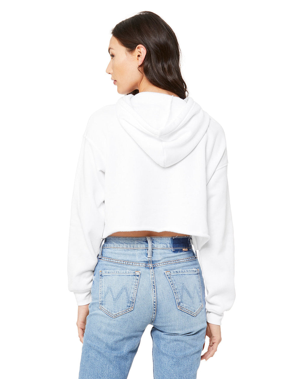 🌸BELLA + CANVAS Ladies' Crop Fleece Hoodie The Branded Salon