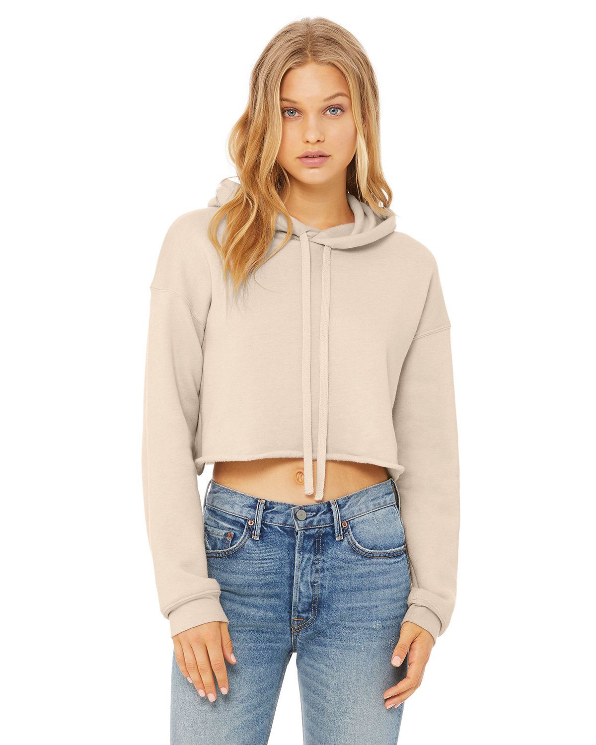 🌸BELLA + CANVAS Ladies' Crop Fleece Hoodie The Branded Salon