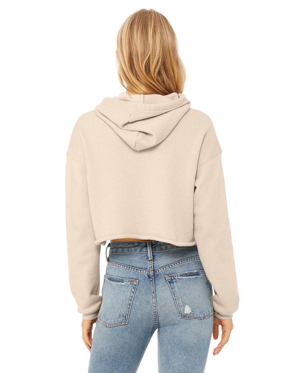 🌸BELLA + CANVAS Ladies' Crop Fleece Hoodie The Branded Salon