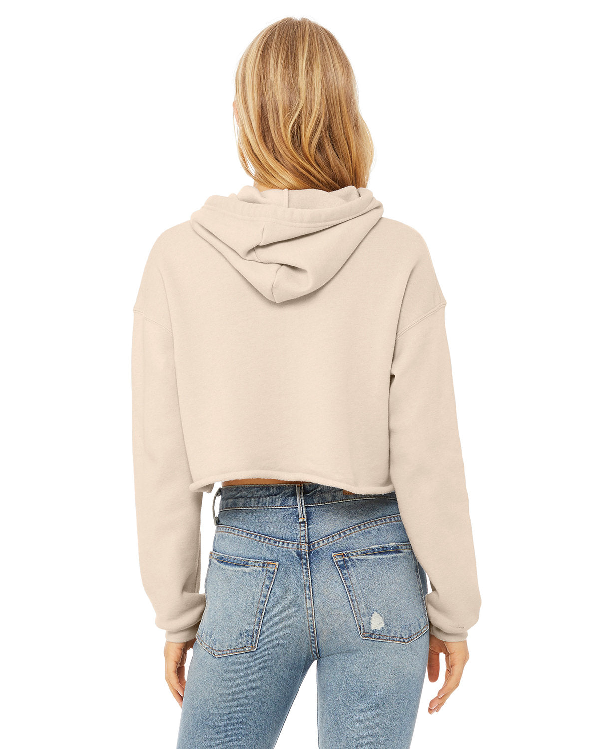 🌸BELLA + CANVAS Ladies' Crop Fleece Hoodie The Branded Salon
