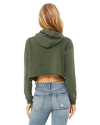 🌸BELLA + CANVAS Ladies' Crop Fleece Hoodie The Branded Salon