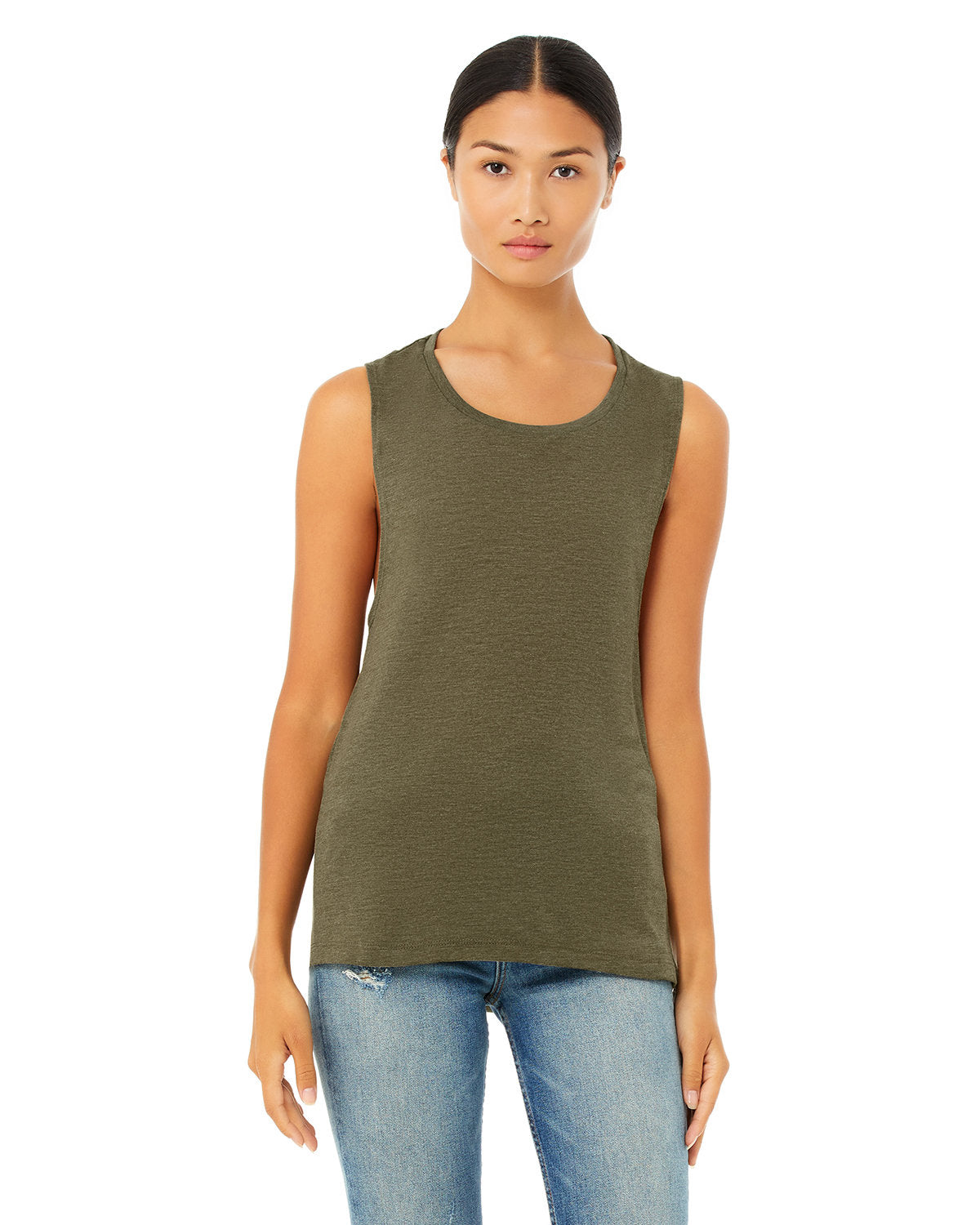 🌸BELLA + CANVAS Ladies' Flowy Scoop Muscle Tank