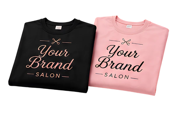 custom-branded-salon-t-shirts-black-pink