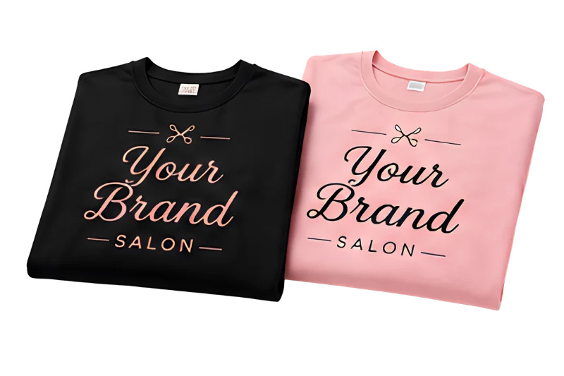 custom-branded-salon-t-shirts-black-pink