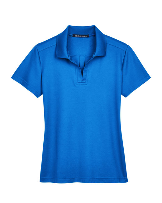 👑Devon & Jones CrownLux Performance® Ladies' Plaited Polo