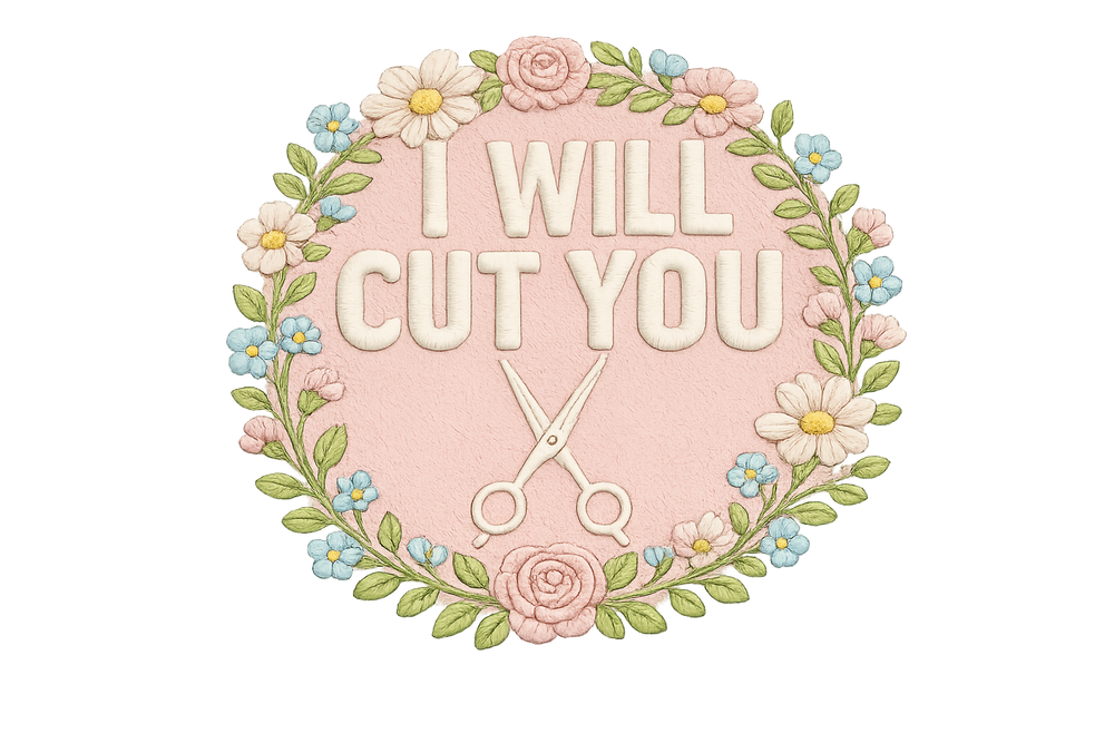 I Will Cut You Iron-On Patch