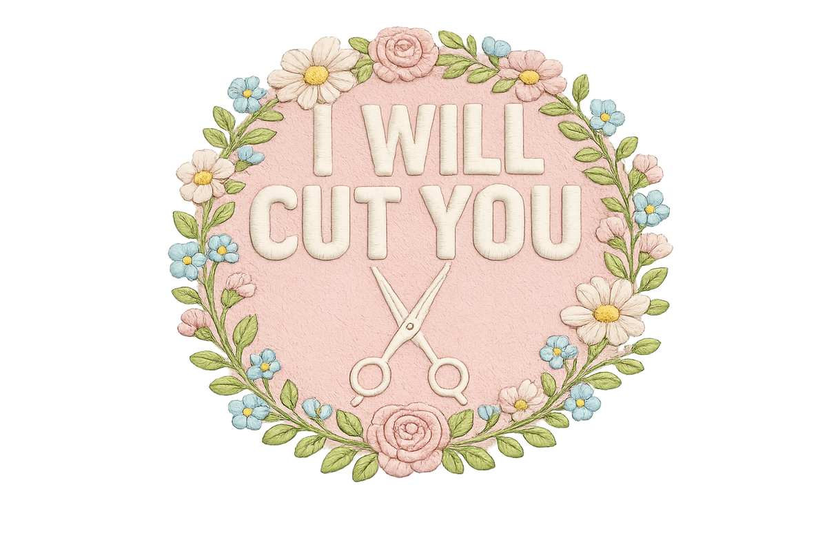 I Will Cut You Iron-On Patch