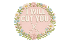I Will Cut You Iron-On Patch