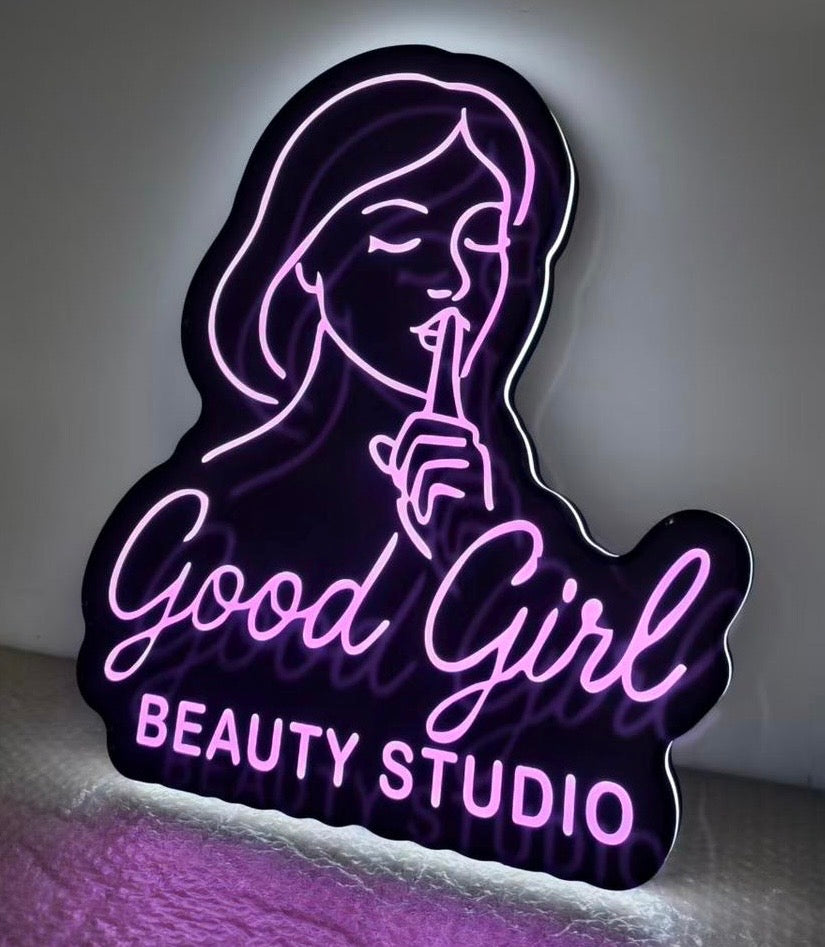 Die-Cut Logo Light Box – The Branded Salon Edition The Branded Salon