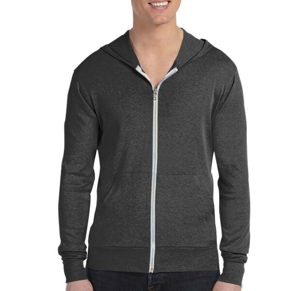 🌸BELLA + CANVAS Unisex Triblend Full-Zip Lightweight Hoodie