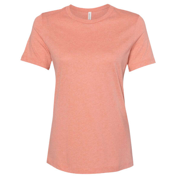 🌸BELLA + CANVAS Ladies' Relaxed Heather CVC Short-Sleeve T-Shirt