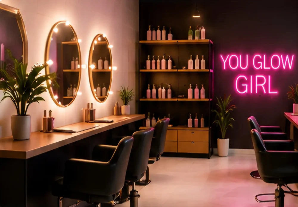 luxury-salon-interior-styling-stations-neon-sign