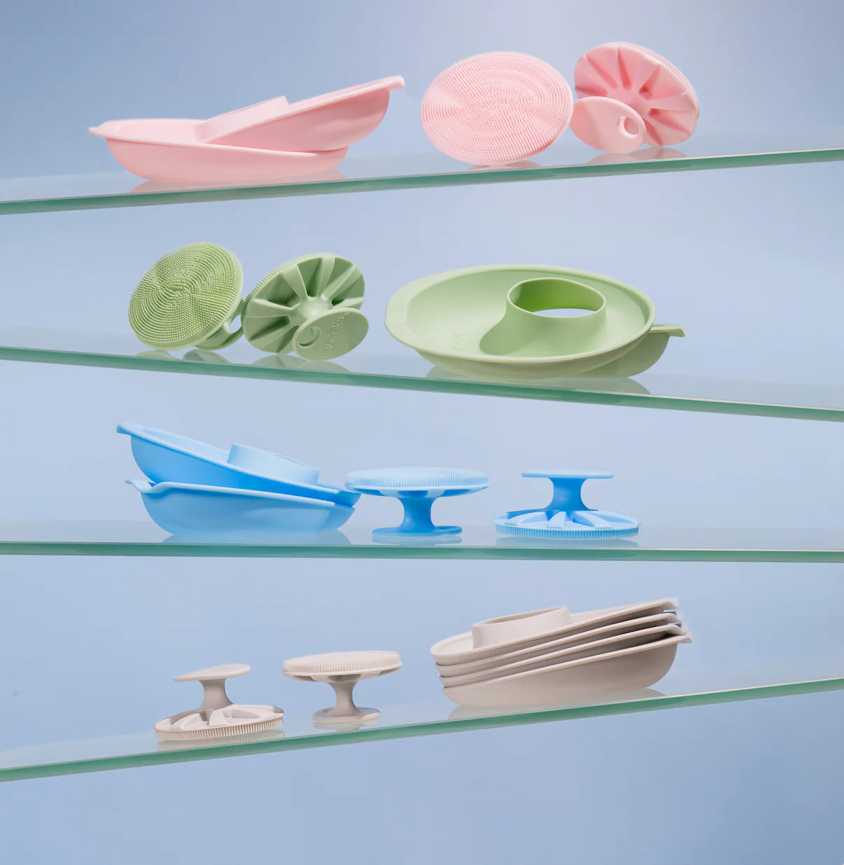 Liquilinks® 4-Piece Silicone Beauty Bundle | Face, Body & Scalp Care Set (Kendra)