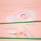 Liquilinks® 4-Piece Silicone Beauty Bundle | Face, Body & Scalp Care Set (Kendra) The Branded Salon