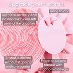 Liquilinks® Silicone Body Buffer | Hygienic Exfoliating Scrubber (Kendra) The Branded Salon