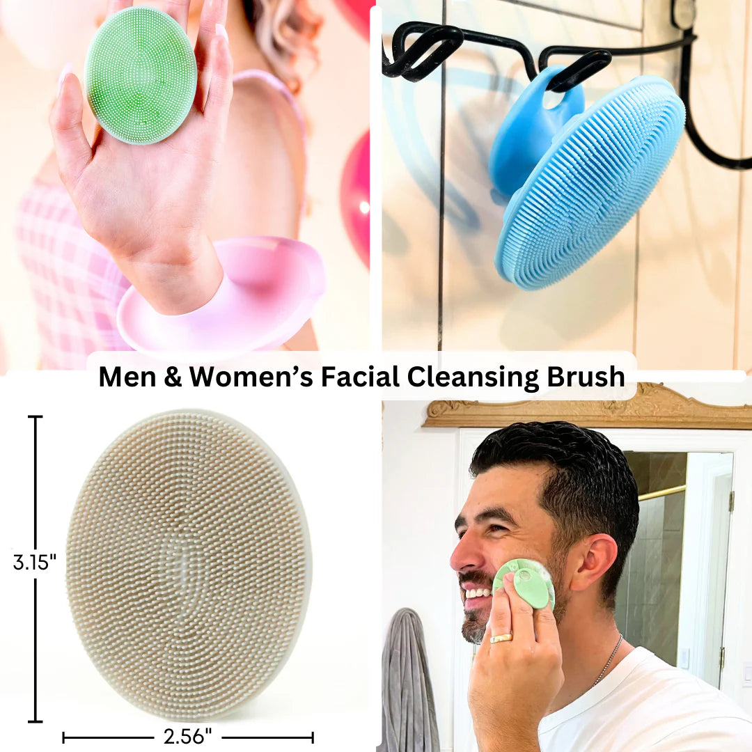 Liquilinks® Silicone Face Buffer | Gentle Exfoliating Facial Cleansing Brush (Kendra)