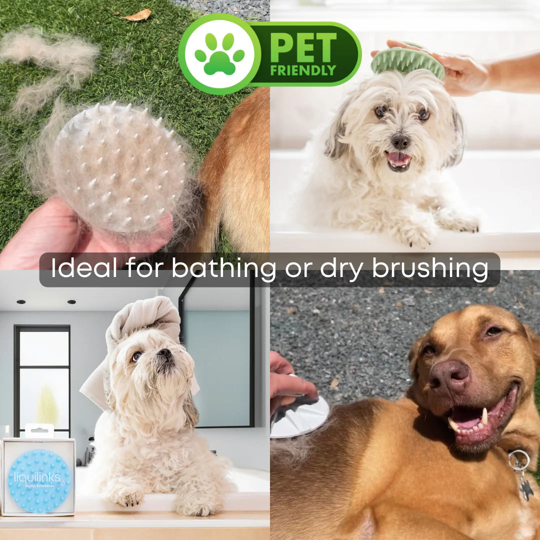 Liquilinks® Silicone Scalp Exfoliator | Deep Cleansing & Massage Brush (Kendra)