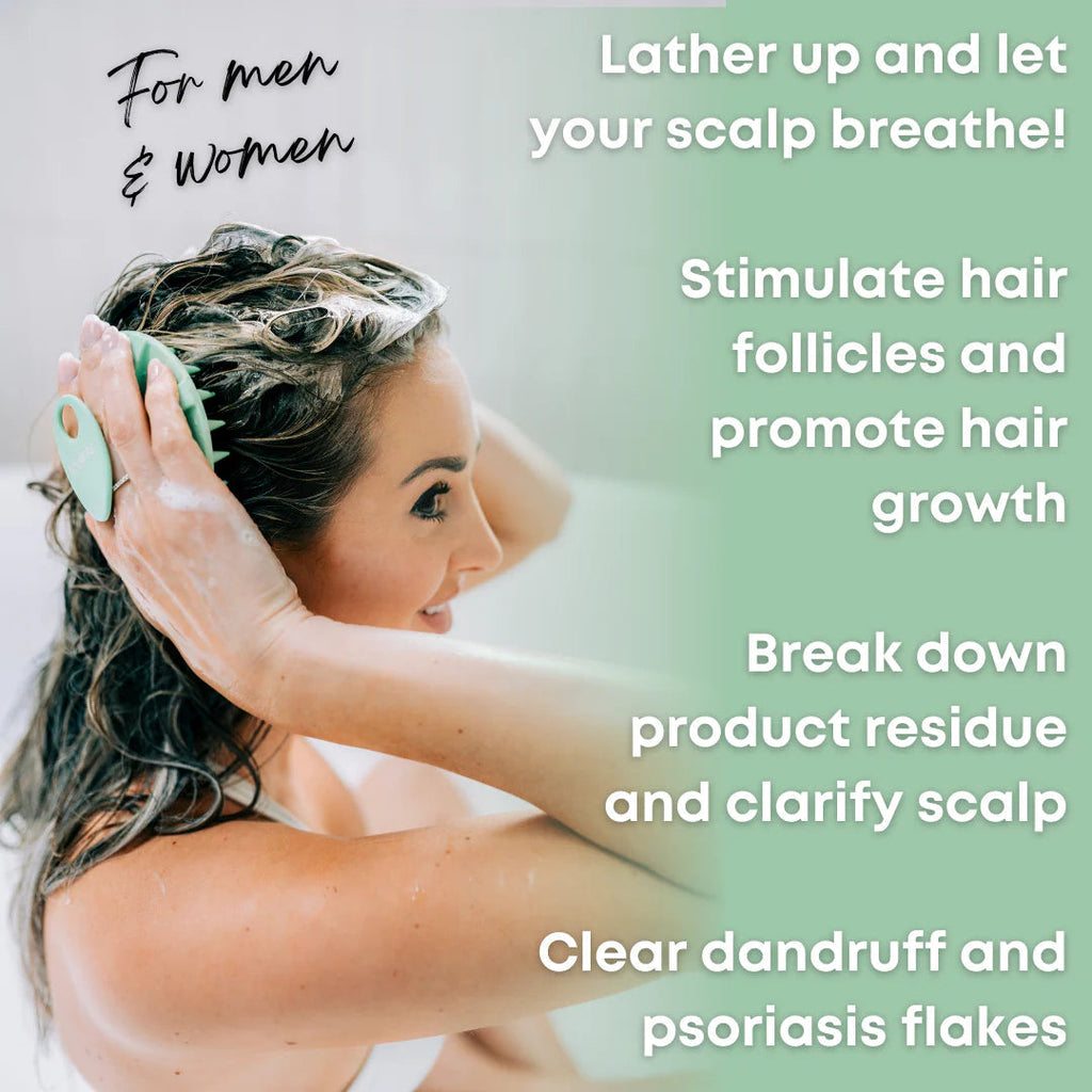 Liquilinks® Silicone Scalp Exfoliator | Deep Cleansing & Massage Brush (Kendra) The Branded Salon