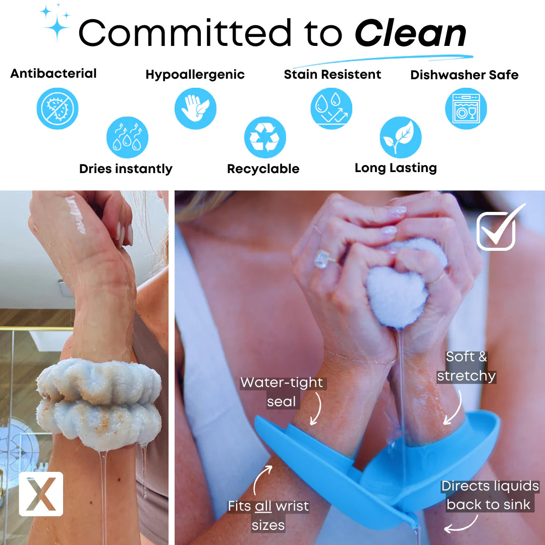 Liquilinks® LiquiBands Silicone Wristbands | Drip-Stopping Skincare Tool (Kendra)