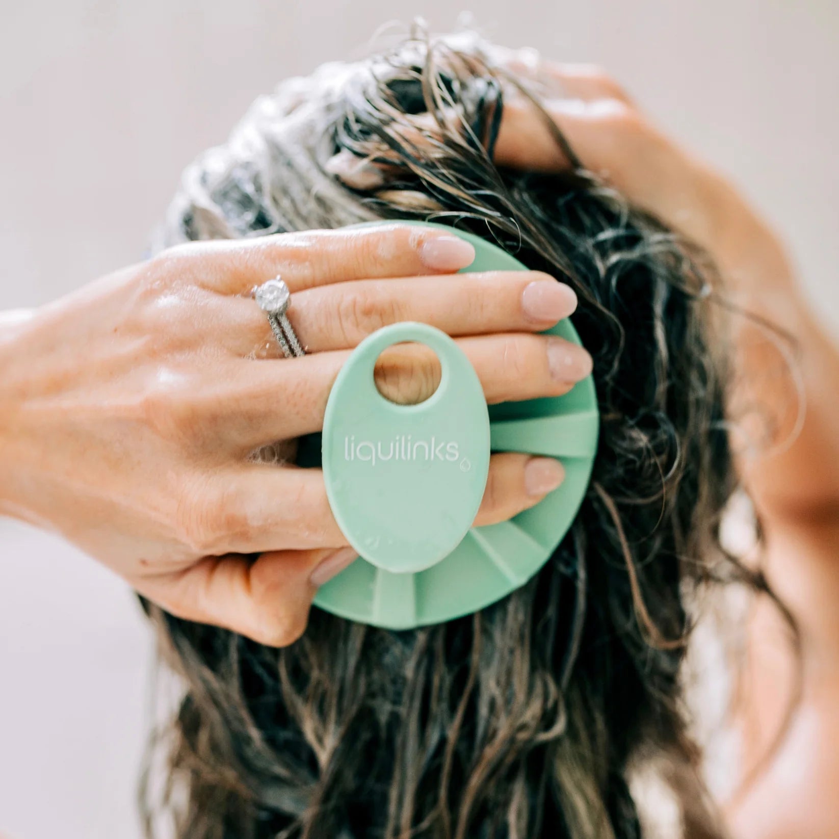 Liquilinks® Silicone Scalp Exfoliator | Deep Cleansing & Massage Brush (Kendra)