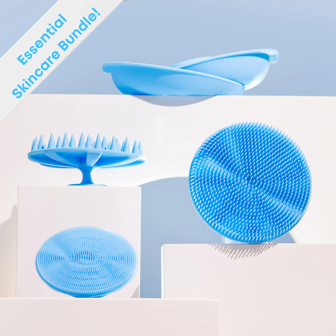 Liquilinks® 4-Piece Silicone Beauty Bundle | Face, Body & Scalp Care Set (Kendra)
