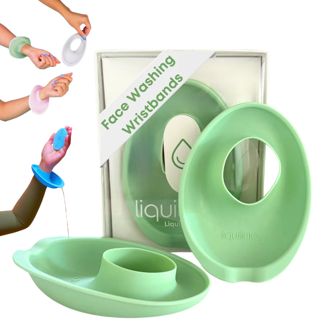 Liquilinks® LiquiBands Silicone Wristbands | Drip-Stopping Skincare Tool (Kendra)