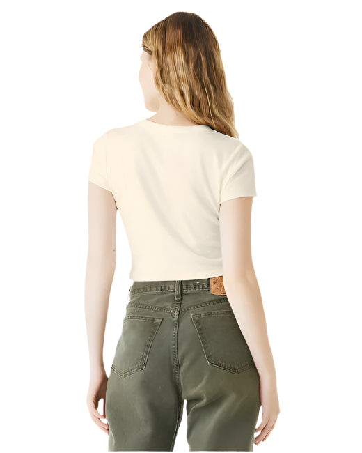 🌸BELLA + CANVAS Ladies' Micro Ribbed Baby Tee Effortless Branding