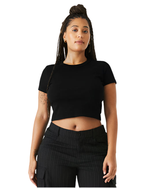 🌸BELLA + CANVAS Ladies' Micro Ribbed Baby Tee Effortless Branding