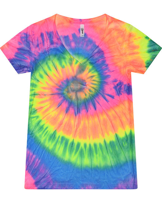 🍭Tie-Dye Ladies' V-Neck T-Shirt