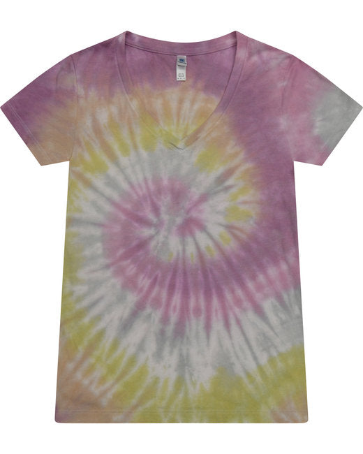 🍭Tie-Dye Ladies' V-Neck T-Shirt