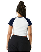 🌸BELLA + CANVAS Ladies' Micro Ribbed Raglan Baby Tee Effortless Branding